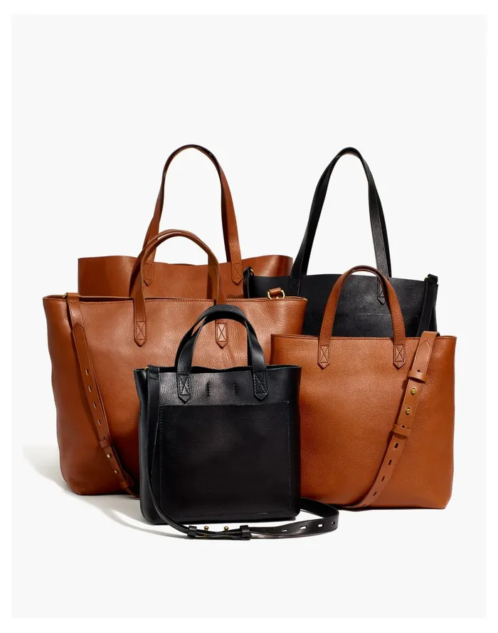 Women The Zip Top Transport Crossbody True Black Brown Madewell Bag Straps
