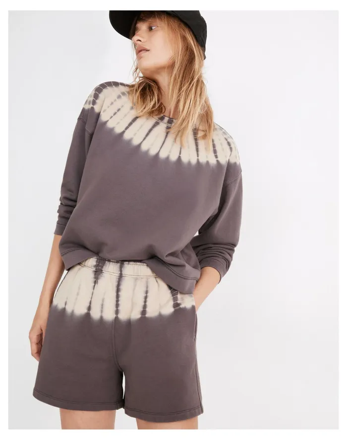 Women Tie Dye Resourced Cotton Sweatshorts Coastal Granite Madewell Sweatshirts and Sweatpants Women Tie Dye Resourced Cotton Sweatshorts Coastal Granite Madewell Sweatshirts and Sweatpants