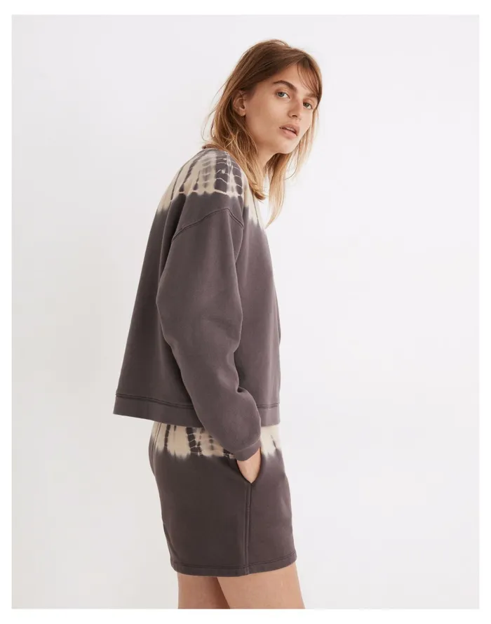 Women Tie Dye Resourced Cotton Swing Sweatshirt Coastal Granite Madewell Sweatshirts and Sweatpants Women Tie Dye Resourced Cotton Swing Sweatshirt Coastal Granite Madewell Sweatshirts and Sweatpants
