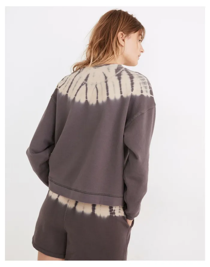 Women Tie Dye Resourced Cotton Swing Sweatshirt Coastal Granite Madewell Sweatshirts and Sweatpants Women Tie Dye Resourced Cotton Swing Sweatshirt Coastal Granite Madewell Sweatshirts and Sweatpants