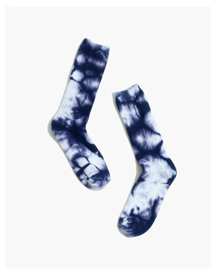 Women Tie Dye Trouser Socks Nightfall Madewell Socks