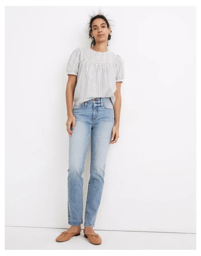 Women Tomboy Straight Jeans In Glover Wash Glover Wash Madewell Jeans