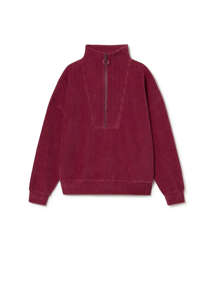 Women Tops Women 8211 Maribor 8211 Dark Cranberry TWOTHIRDS Sweatshirts
