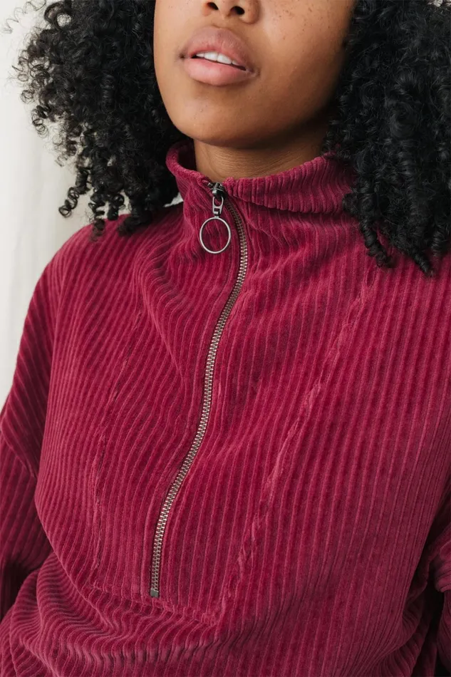 Women Tops Women 8211 Maribor 8211 Dark Cranberry TWOTHIRDS Sweatshirts