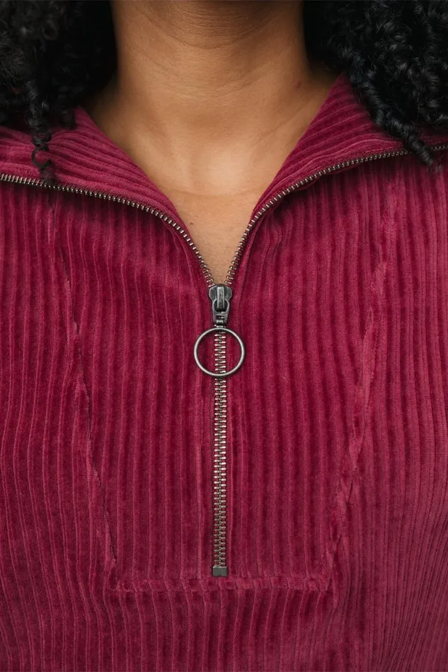 Women Tops Women 8211 Maribor 8211 Dark Cranberry TWOTHIRDS Sweatshirts
