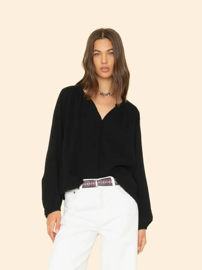 Women Tops Xirena Black Hortense Top