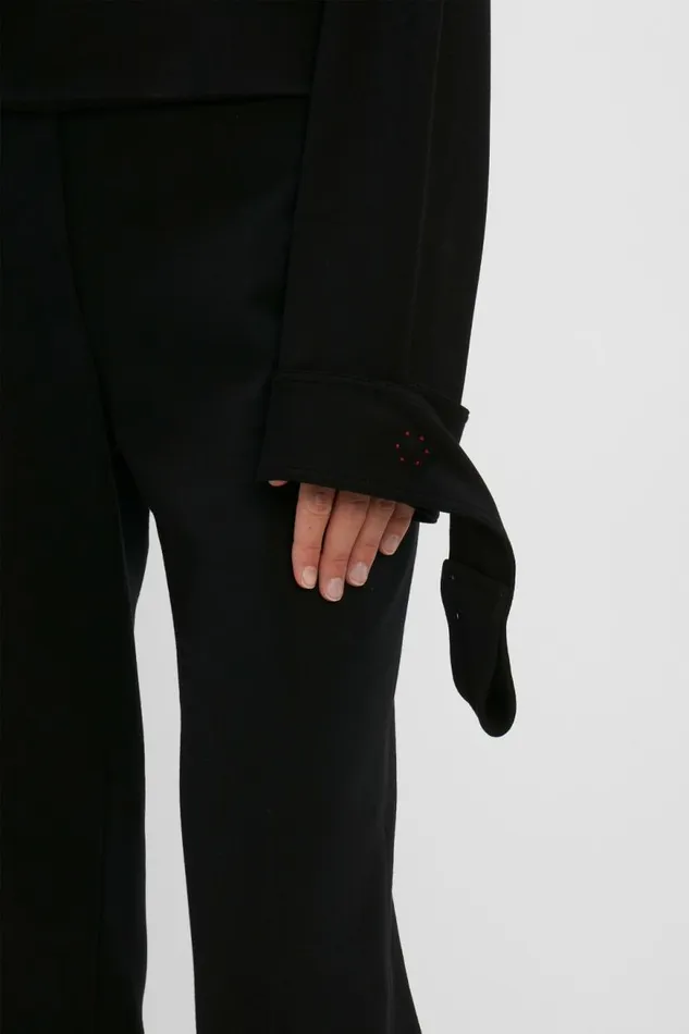 Women Trousers Victoria Beckham High Waisted Ponti Trouser In Black