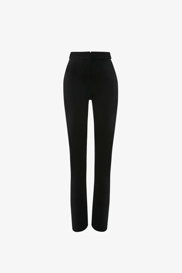 Women Trousers Victoria Beckham High Waisted Ponti Trouser In Black