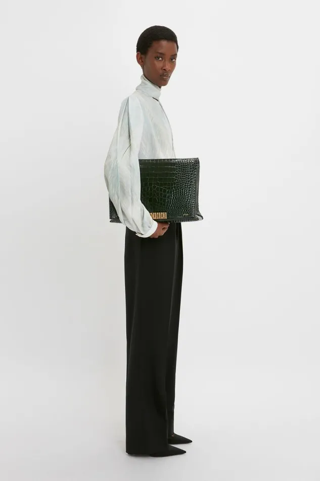 Women Trousers Victoria Beckham Wrap Front Trouser In Black