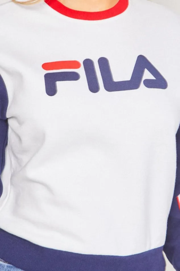 Women Two Color Sweater Nuria Color Block Fila 684449 Brentiny Paris Sweaters and Sweatshirts