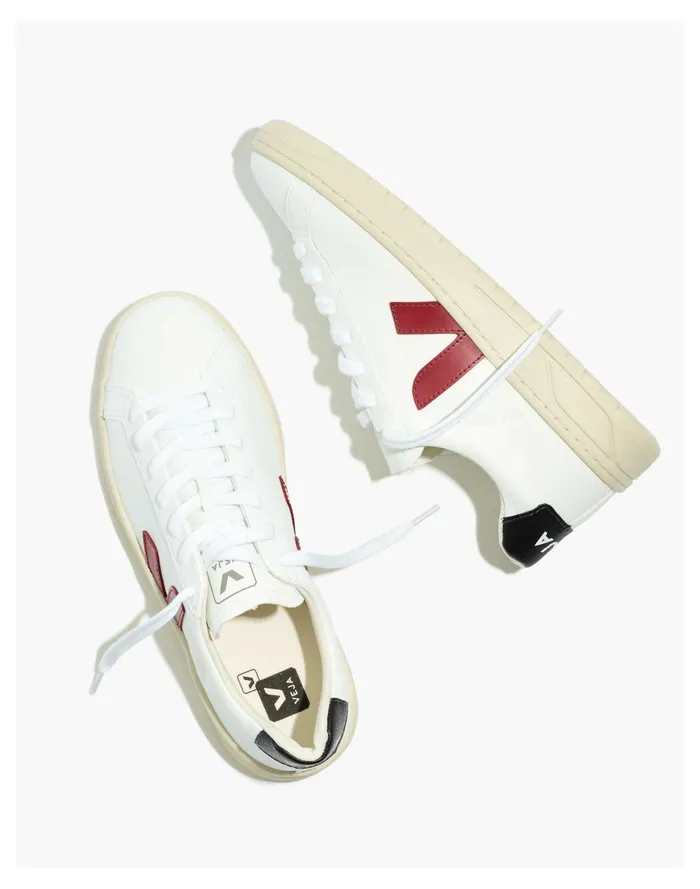 Women Veja Urca Sneakers White Marsala Black Madewell Sneakers