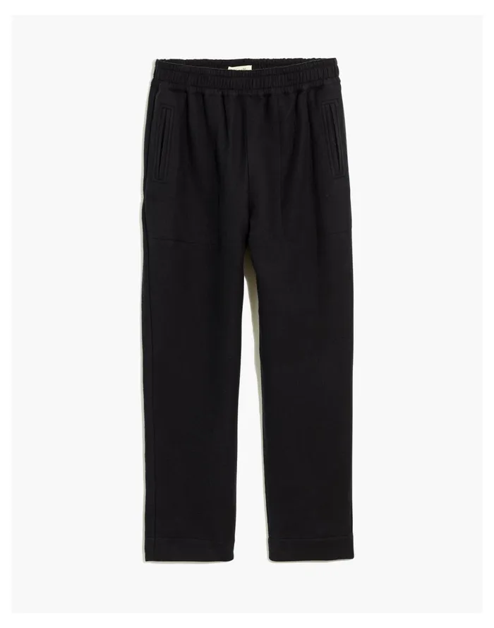 Women Waffleback Pull On High Rise Tapered Pants True Black Madewell Pants Women Waffleback Pull On High Rise Tapered Pants True Black Madewell Pants