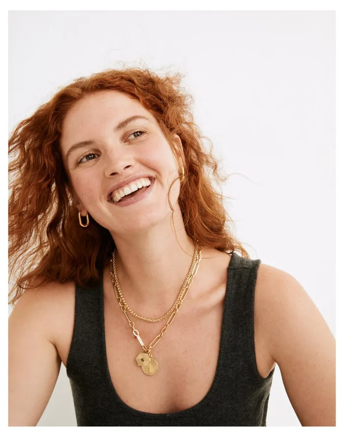 Women Wheatberry Chain Necklace Set Vintage Gold Madewell Necklaces Women Wheatberry Chain Necklace Set Vintage Gold Madewell Necklaces
