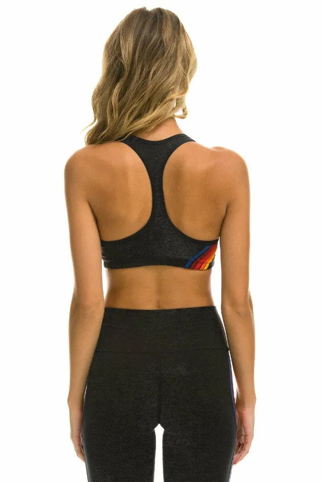 Women WOMEN039S 5 STRIPE SPORTS BRA 8211 CHARCOAL Aviator Nation SportsBras Women WOMEN039S 5 STRIPE SPORTS BRA 8211 CHARCOAL Aviator Nation SportsBras