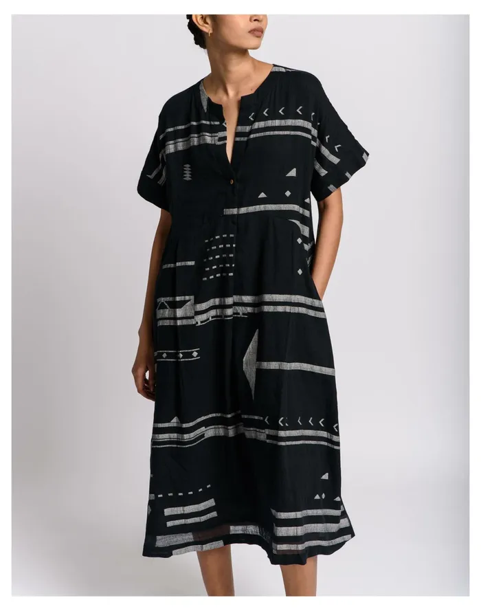 Women World Of Crow Shift Dress In Black Black Madewell Dresses