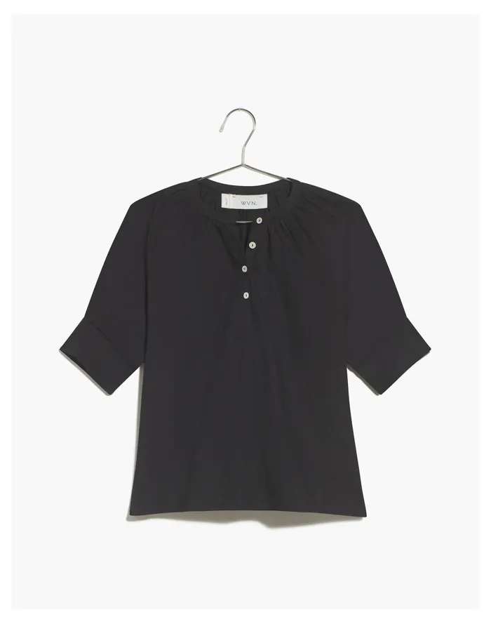 Women WVN Sienna Blouse Black Madewell Tops and Shirts Women WVN Sienna Blouse Black Madewell Tops and Shirts