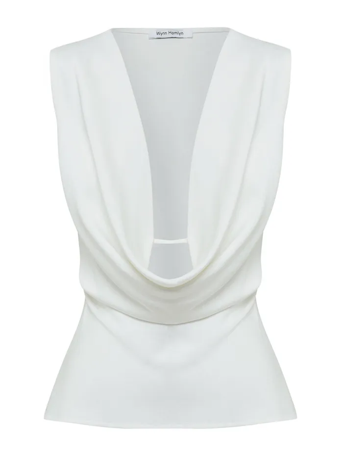 Women Wynn Hamlyn 8211 Dianne Slip Top In Ivory The UNDONE Tops