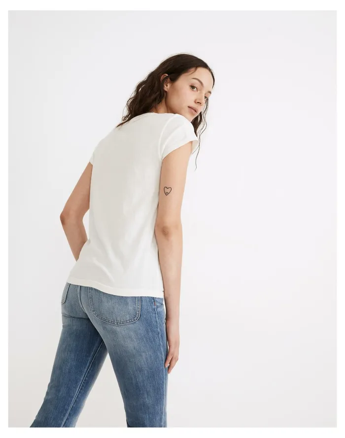 Women X Lisa Congdon Love To All Pride Perfect Vintage Tee Bright Ivory Madewell Tees Women X Lisa Congdon Love To All Pride Perfect Vintage Tee Bright Ivory Madewell Tees