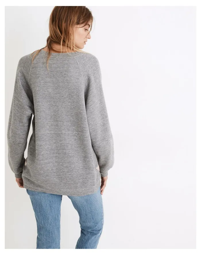 Women X The Falls Patchwork Sweatshirt In Grey Pastel Quilts Madewell Sweatshirts and Sweatpants Women X The Falls Patchwork Sweatshirt In Grey Pastel Quilts Madewell Sweatshirts and Sweatpants