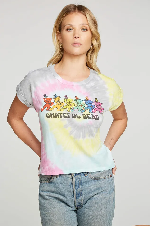 Womens Grateful Dead Dancing Bears Tops Chaser Brand