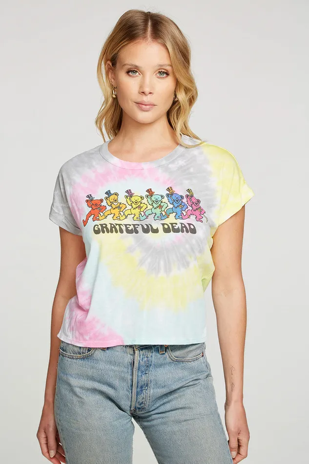 Womens Grateful Dead Dancing Bears Tops Chaser Brand
