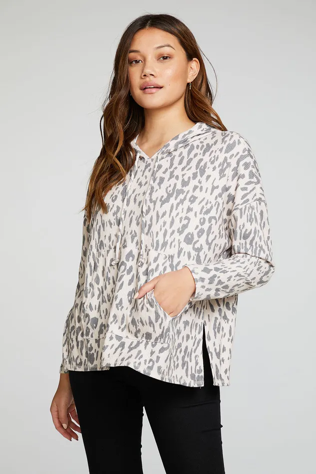 Womens Outerwear Chaser Brand Rpet Love Rib Long Sleeve Drop Shoulder Slit Side Pullover Hoodie Womens Outerwear Chaser Brand Rpet Love Rib Long Sleeve Drop Shoulder Slit Side Pullover Hoodie