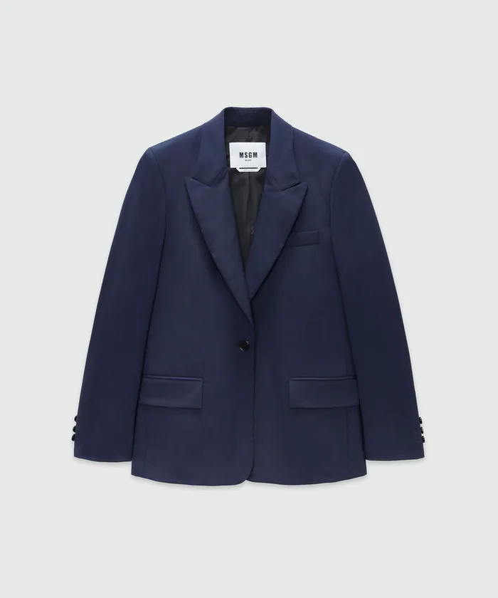 Wool Tailored Jacket Women MSGM Blazers