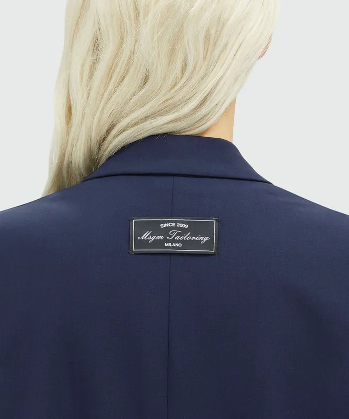 Wool Tailored Jacket Women MSGM Blazers