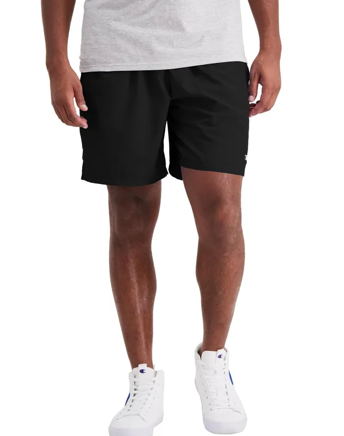 Woven Sports Shorts 7034 Black Men Champion Shorts