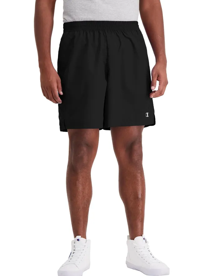 Woven Sports Shorts 7034 Black Men Champion Shorts