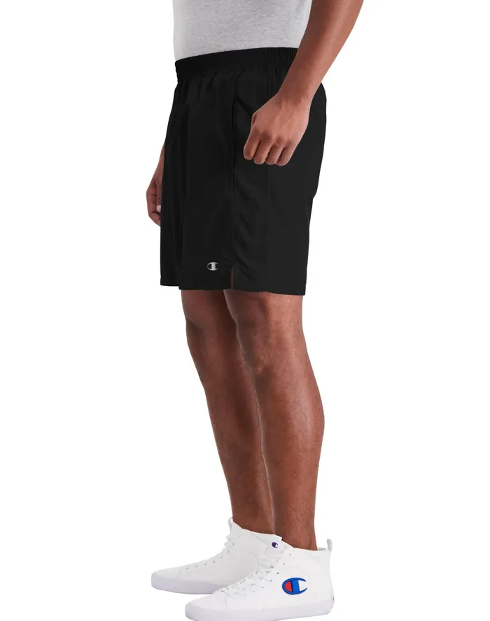 Woven Sports Shorts 7034 Black Men Champion Shorts