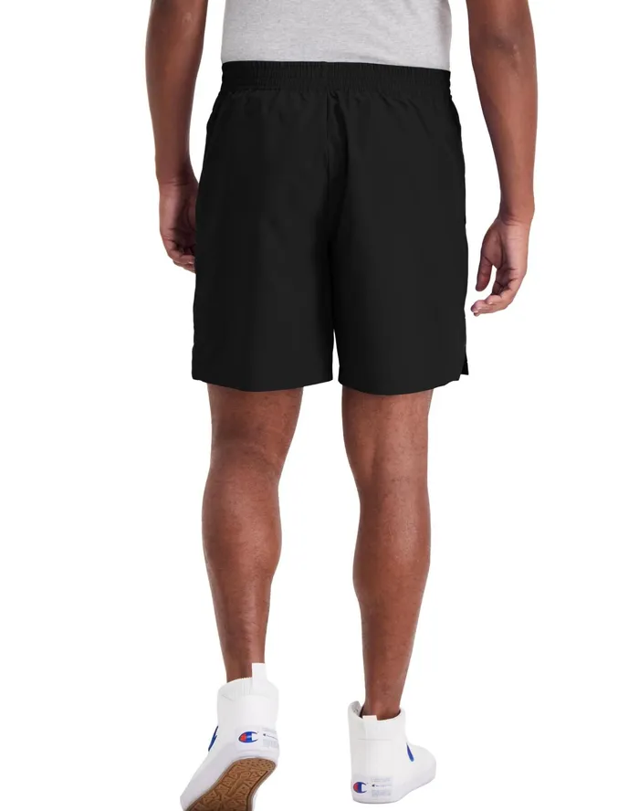 Woven Sports Shorts 7034 Black Men Champion Shorts