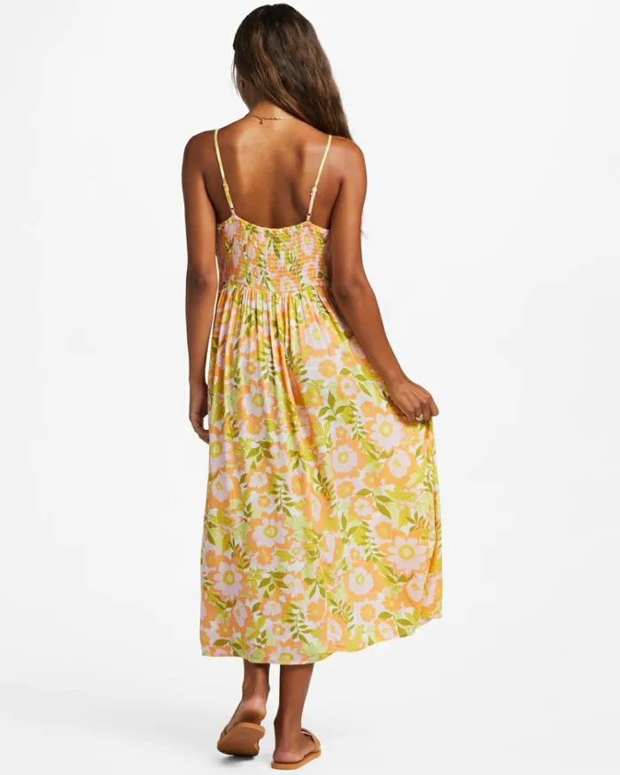 Your Babe Midi Dress Orange Peel Women Billabong Midi Dresses